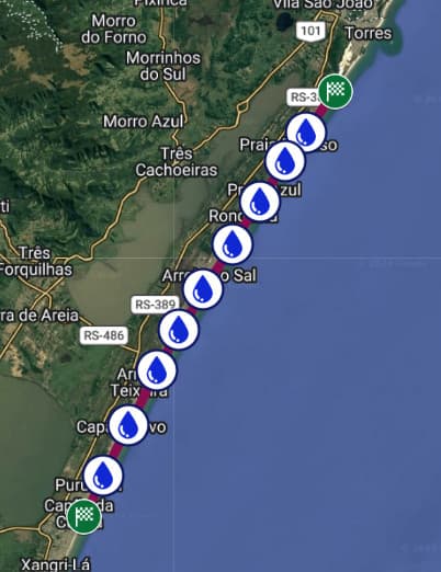 Mapa do percurso de 48K da Guimarães Summer 48K 2026